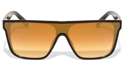 flat top shield sunglasses.